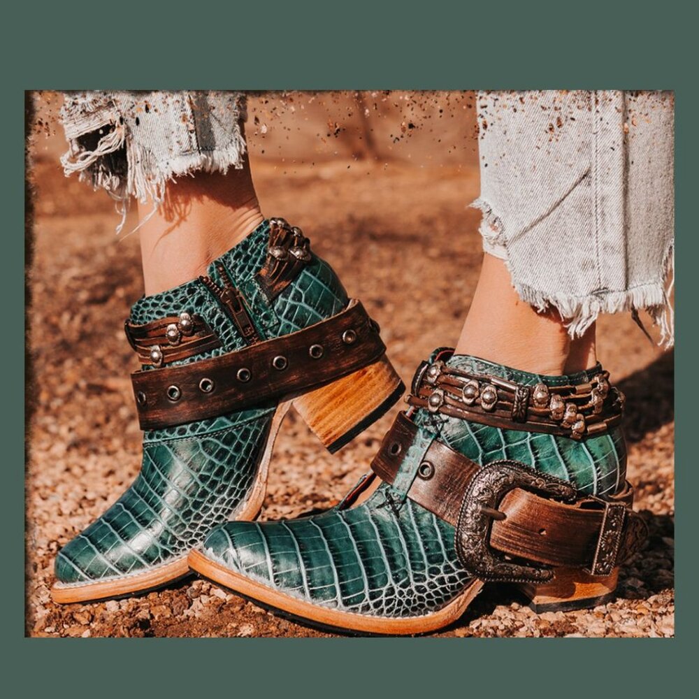 Freebird Saloon- Turquoises Croc